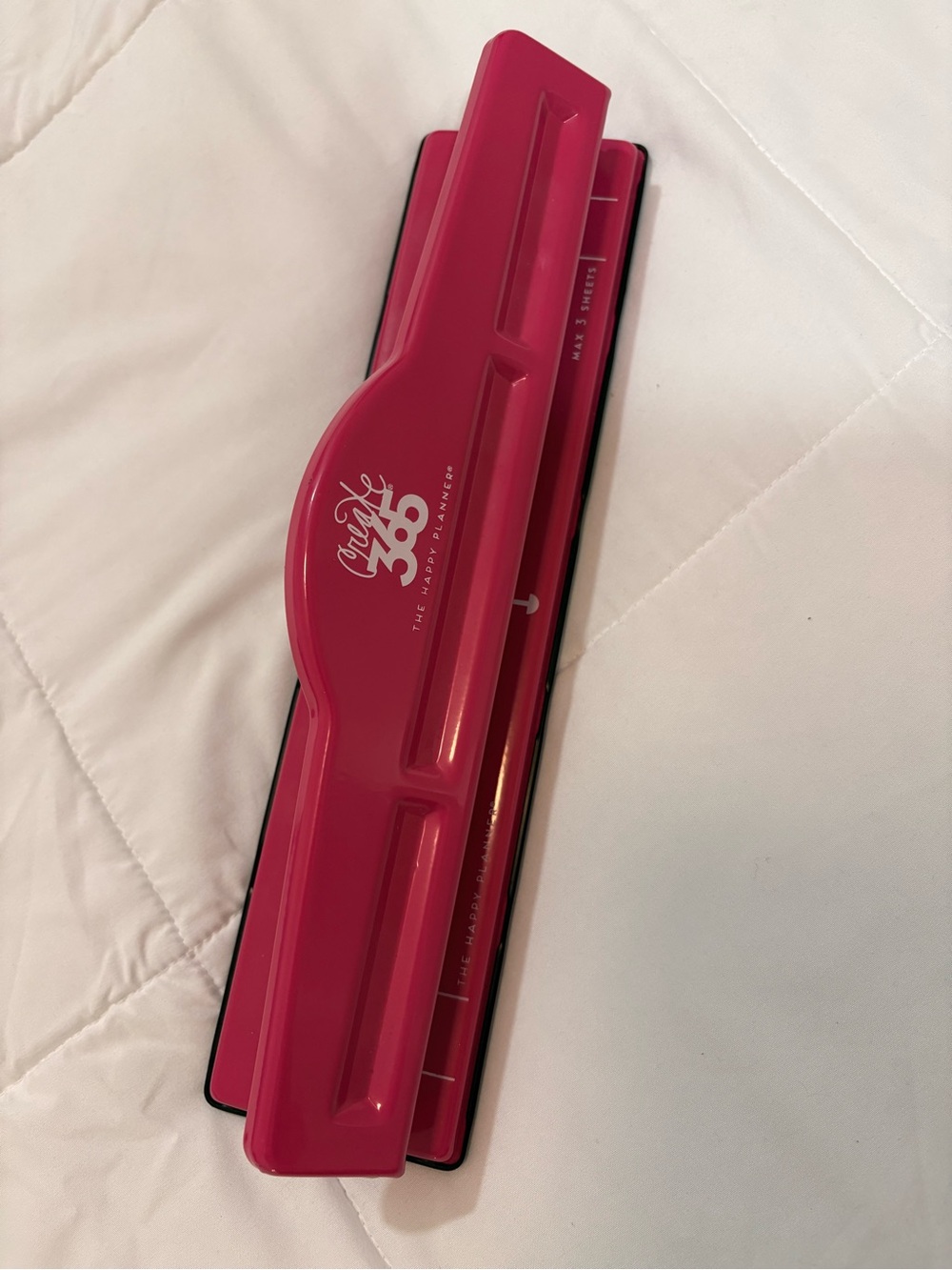 Create 365 The Happy Planner Big Hole Punch Pink  - Used